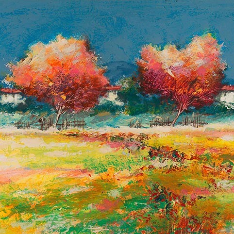 Árboles en el prado