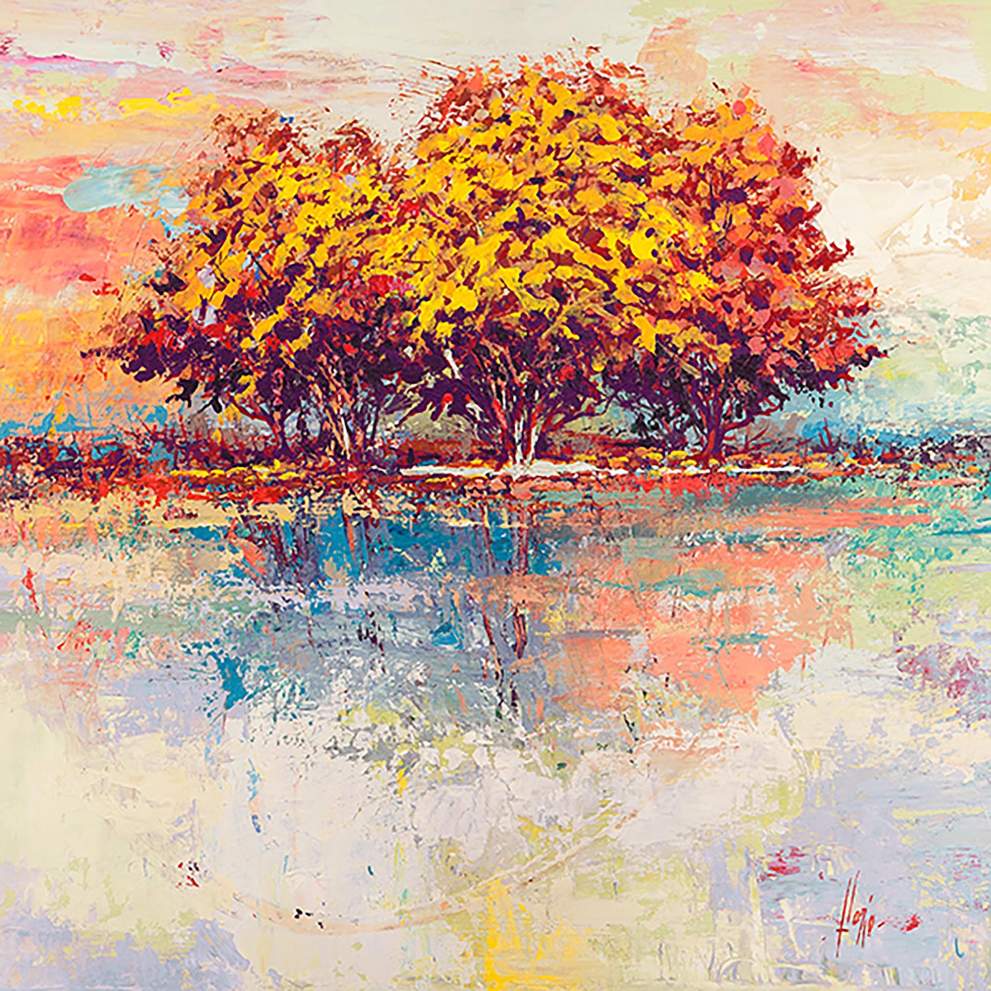 Árboles al sol (detalle)