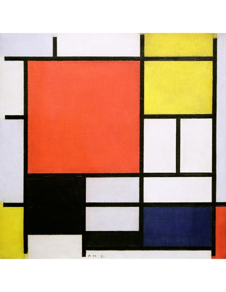 Composición con líneas y colores