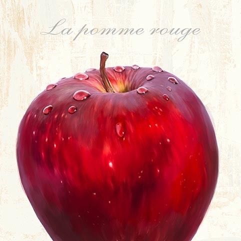 La manzana es verde