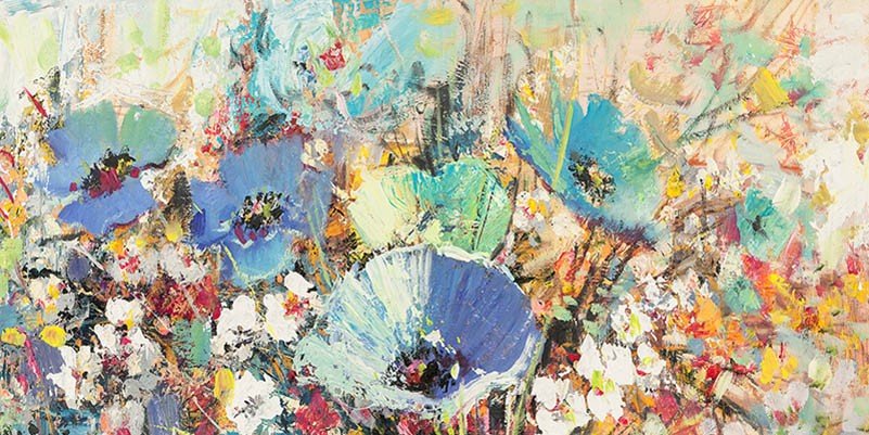 Campo de flores en primavera I (detalle)