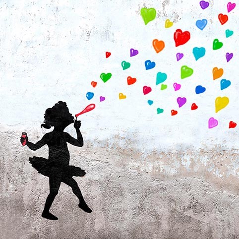 Burbujas de amor (detalle)