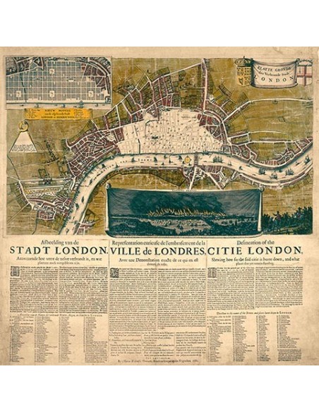 Mapa de Londres, 1666