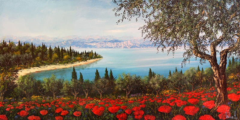 Amapolas en la bahía