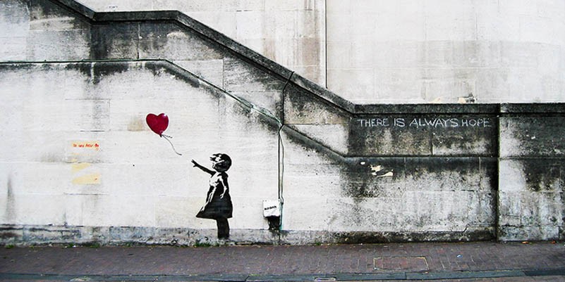 Regents Park Rd, Camden, Londres (grafiti atribuido a Banksy)