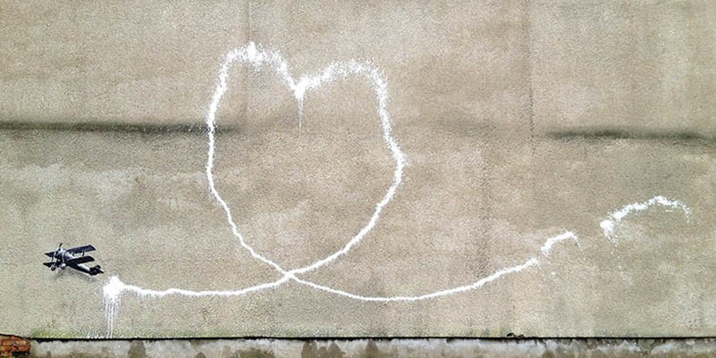 Stokes Croft Road, Bristol (grafiti atribuido a Banksy)