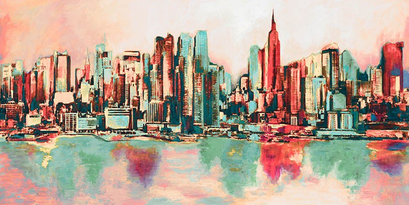 Nenúfares al atardecer (detalle)