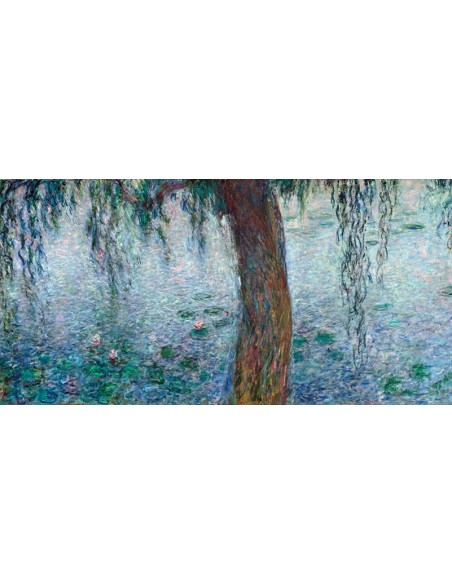 Mañana con sauces llorones I (detalle)