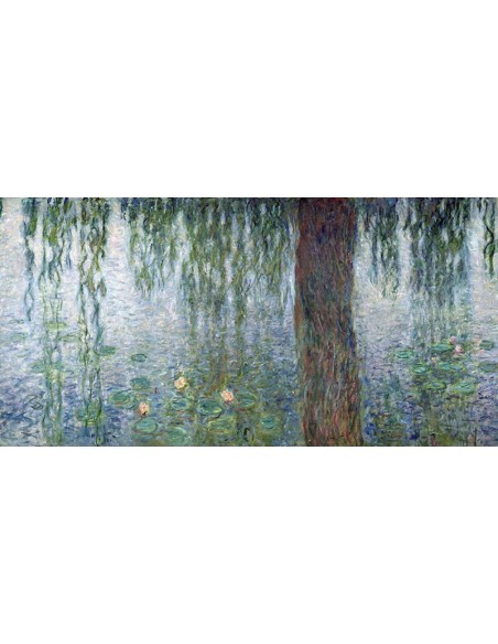 Mañana con sauces llorones II (detalle)